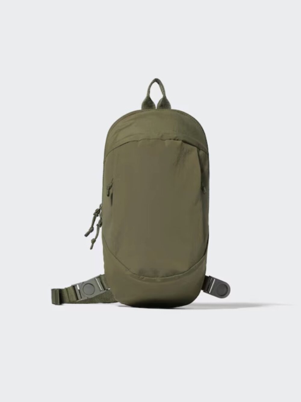 UNIQLO Crossbody Bag Olive Army Green Recycled Nylon Unisex